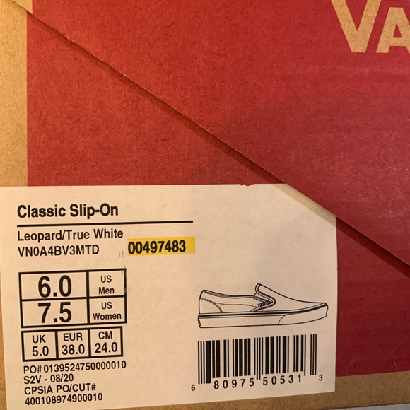 Vans Women's Leopard Slip-On Sneakers - Picture 9 of 10